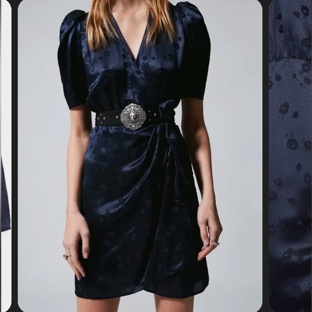 The Kooples navy wrap dress